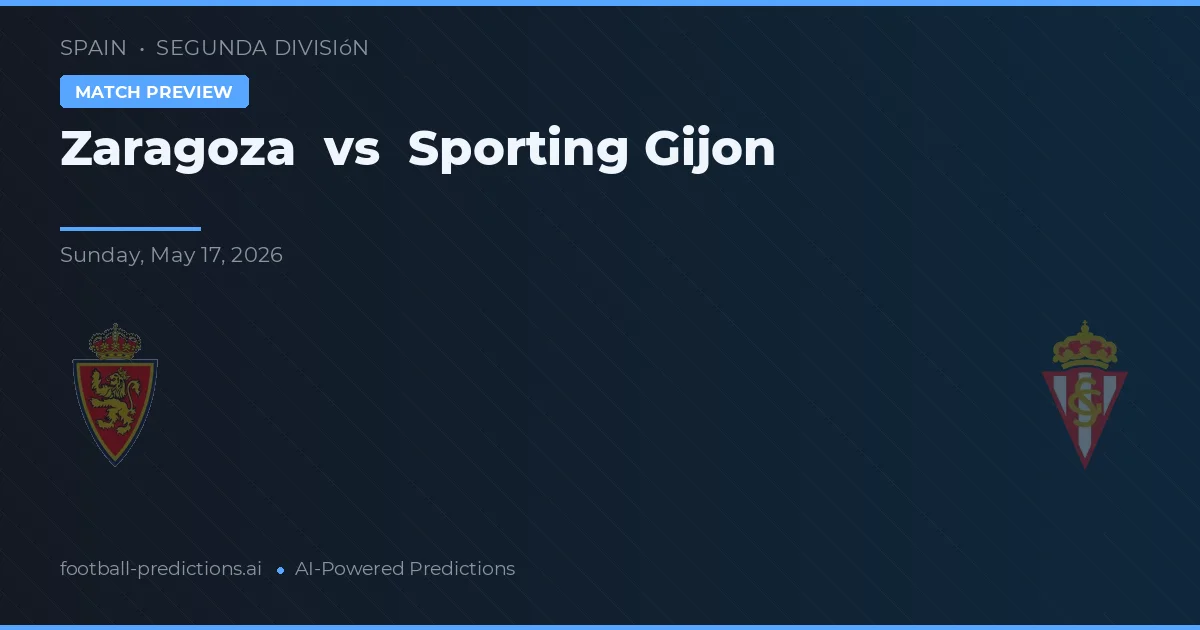 Zaragoza vs Sporting Gijón — matchtips och förhandstitt