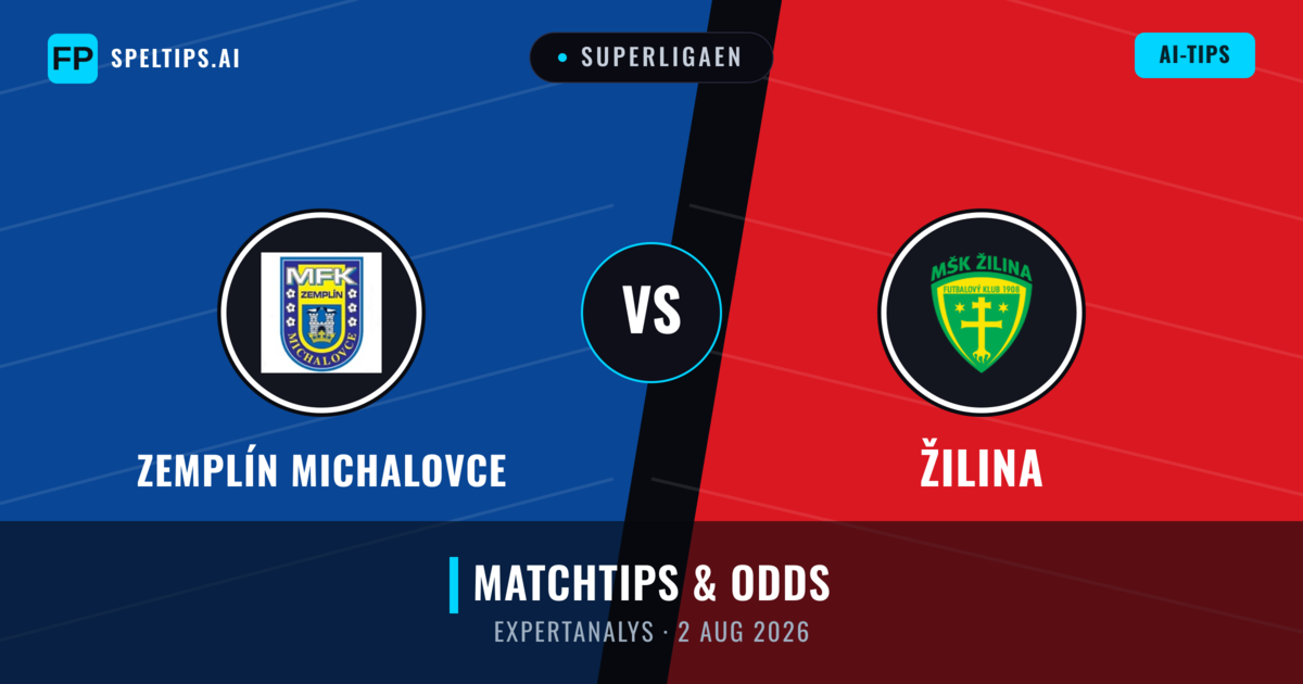 Zemplín Michalovce vs Žilina — matchtips och förhandstitt