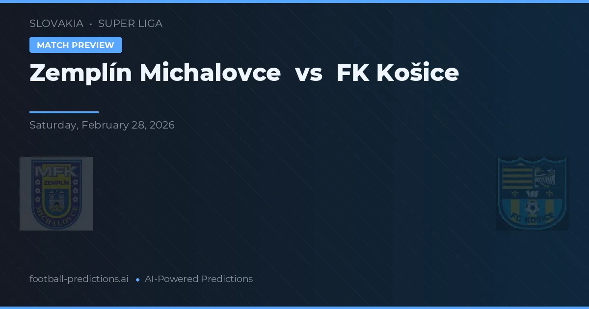 Zemplín Michalovce vs FK Košice — matchtips och förhandstitt