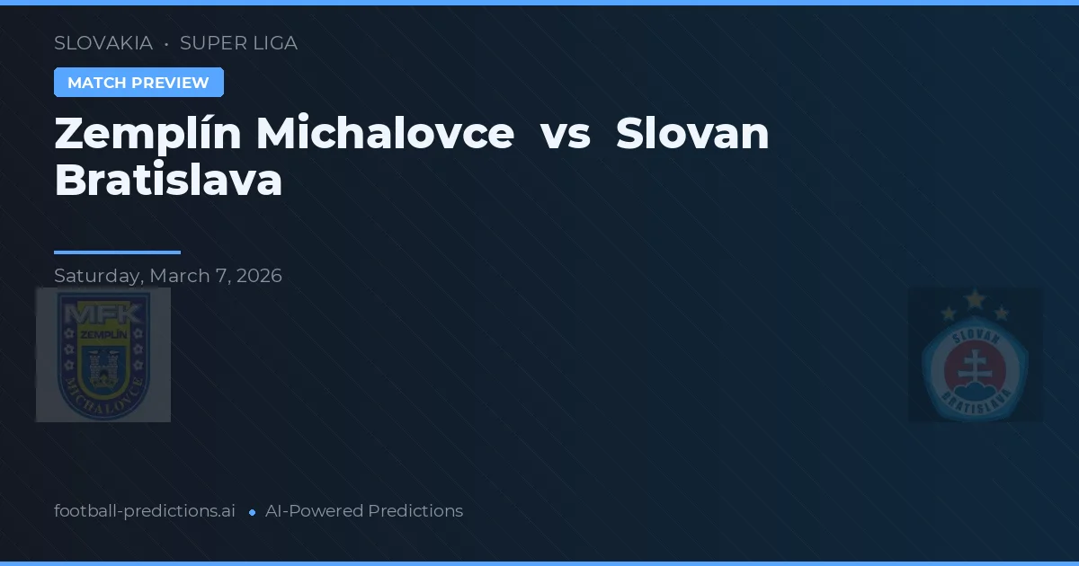 Zemplín Michalovce vs Slovan Bratislava — matchtips och förhandstitt