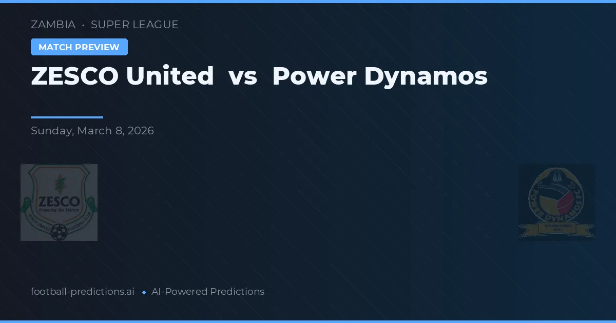 ZESCO United vs Power Dynamos — matchtips och förhandstitt