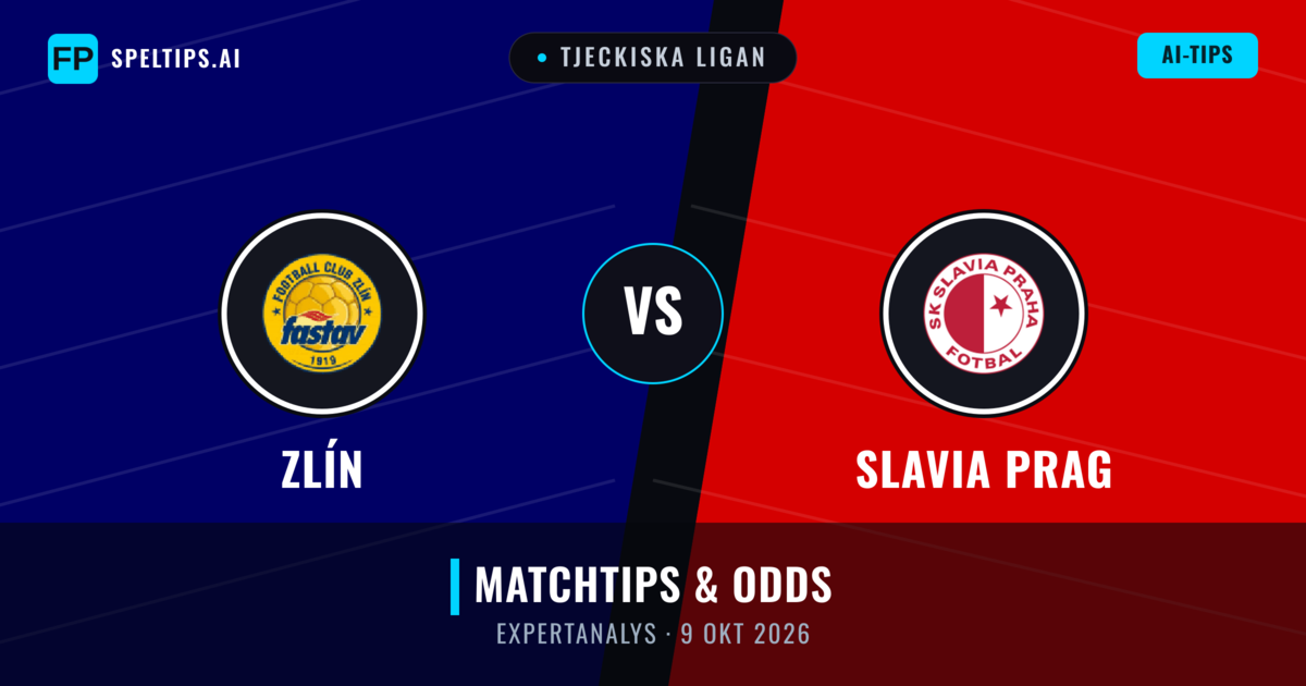Zlín vs Slavia Prag — matchtips och förhandstitt