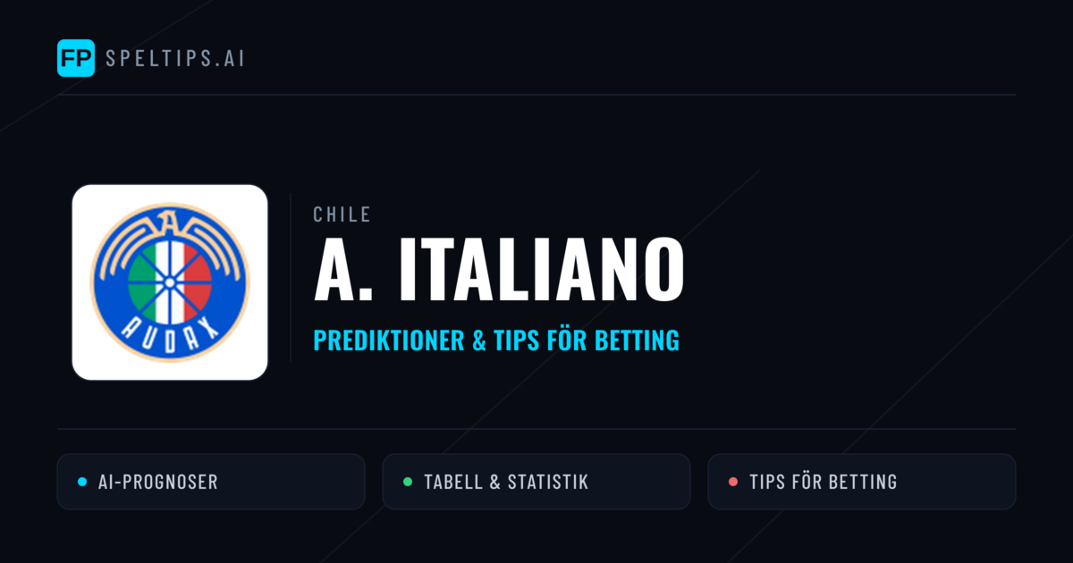 A. Italiano Prognoser & Statistik