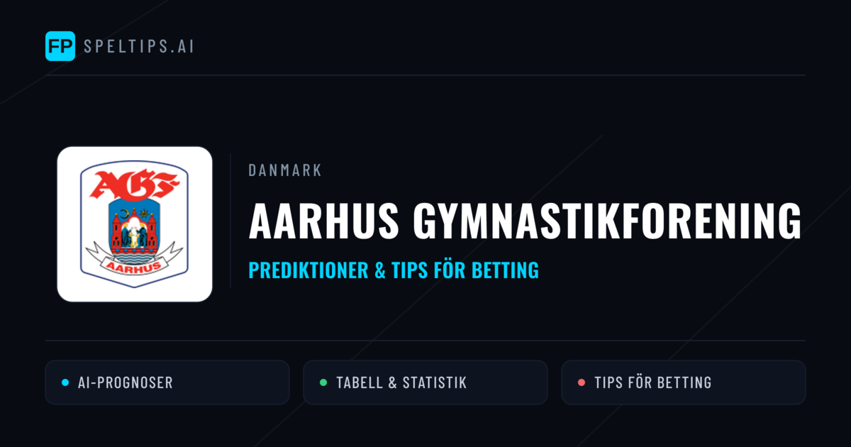 Aarhus Gymnastikforening Prognoser & Statistik