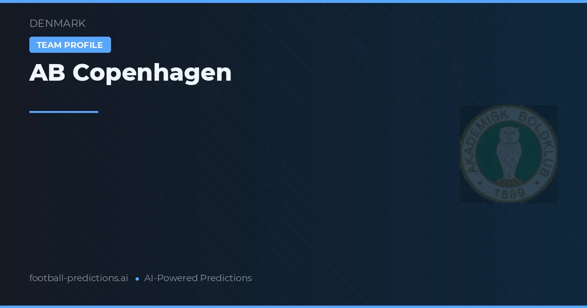 AB København Prognoser & Statistik