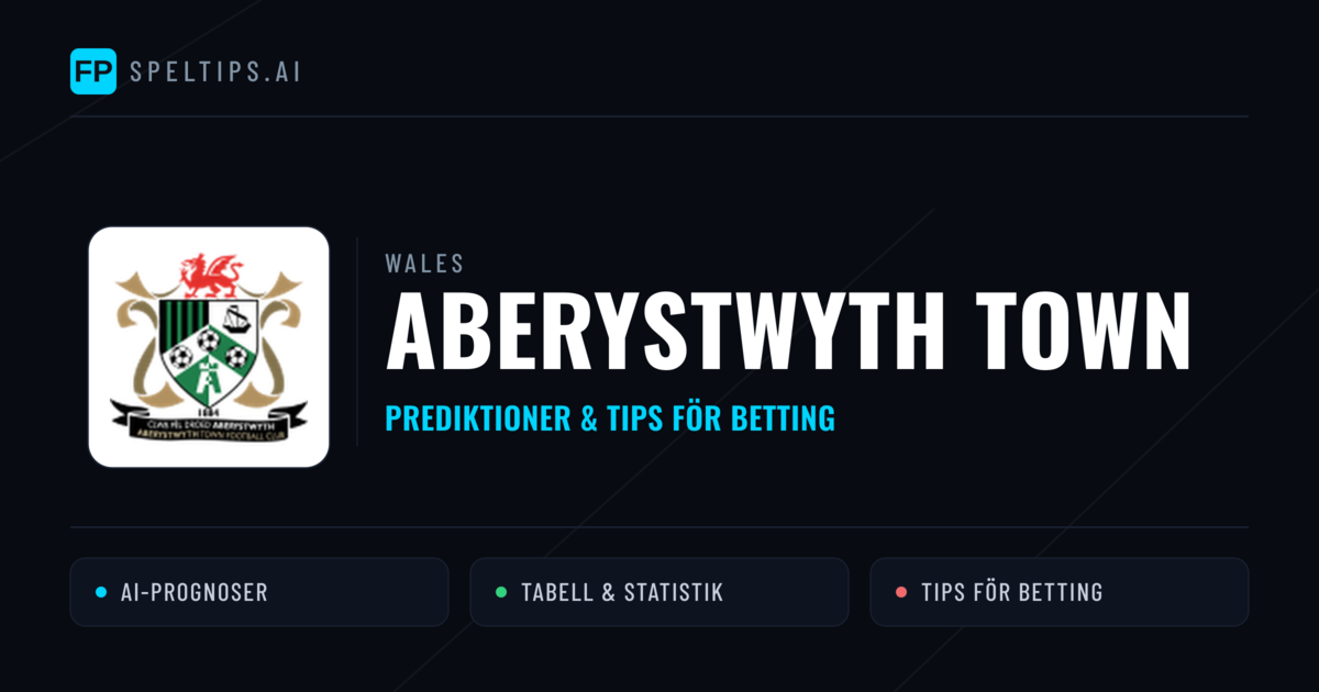 Aberystwyth Town Prognoser & Statistik