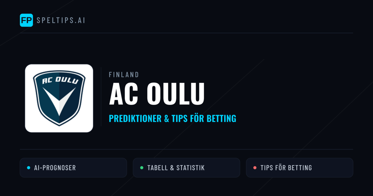 AC Oulu Prognoser & Statistik