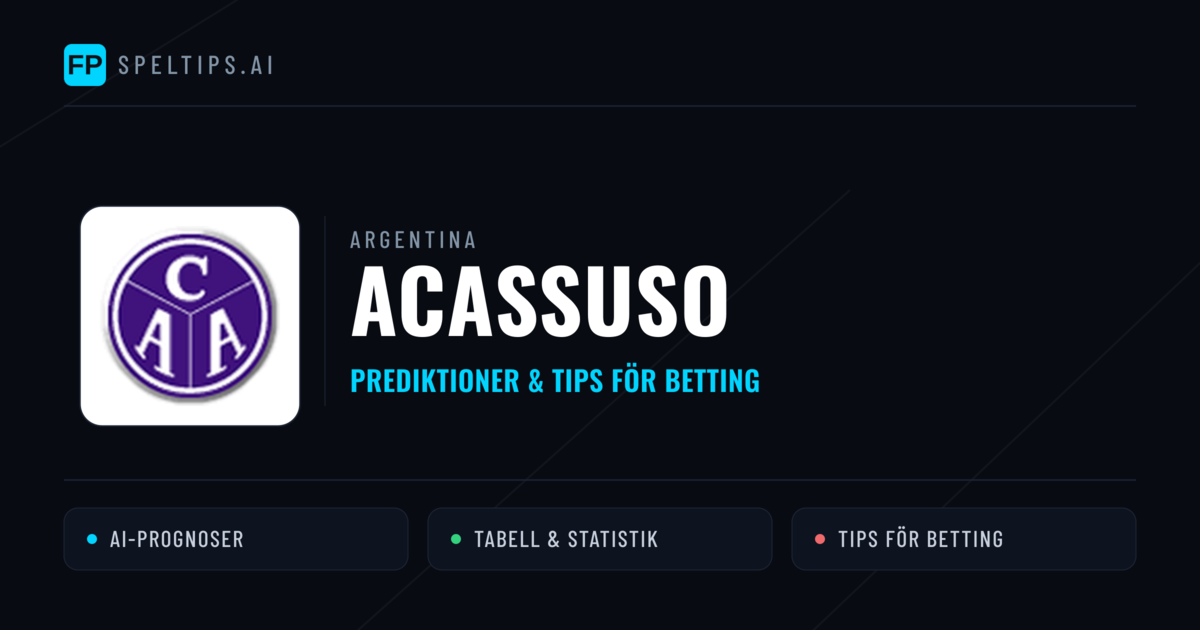 Acassuso Prognoser & Statistik