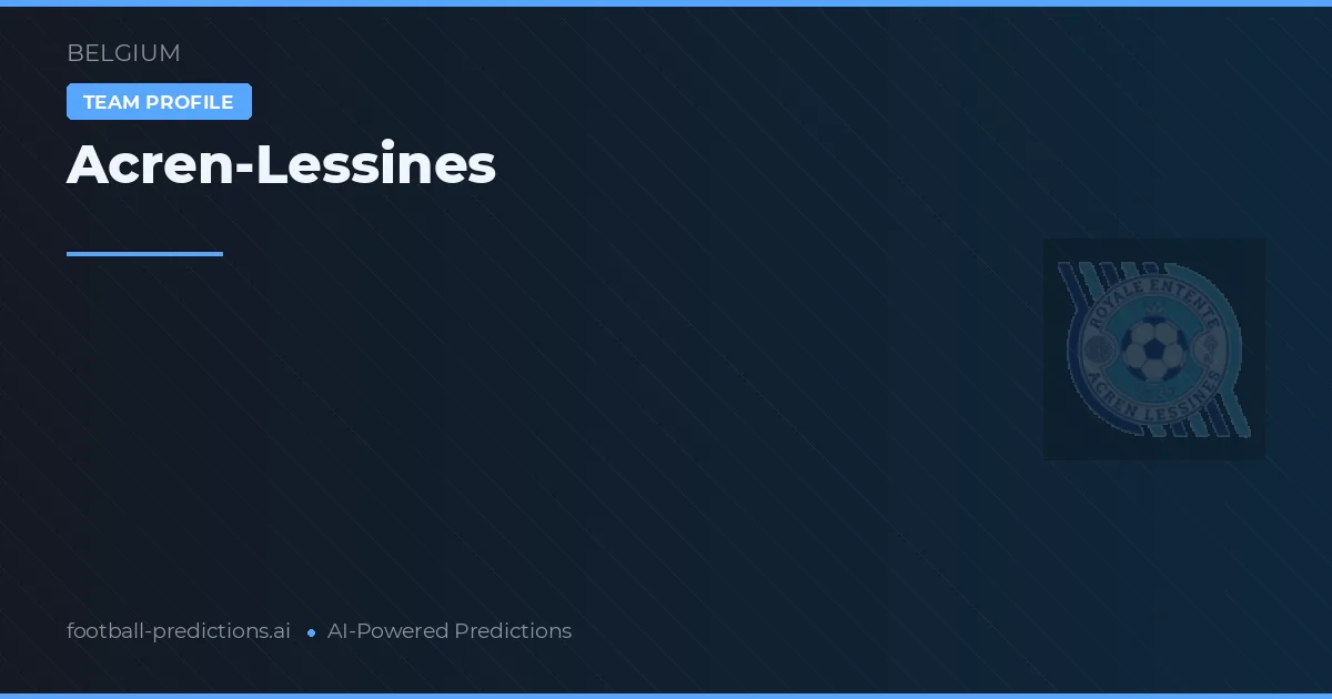 Acren-Lessines Prognoser & Statistik