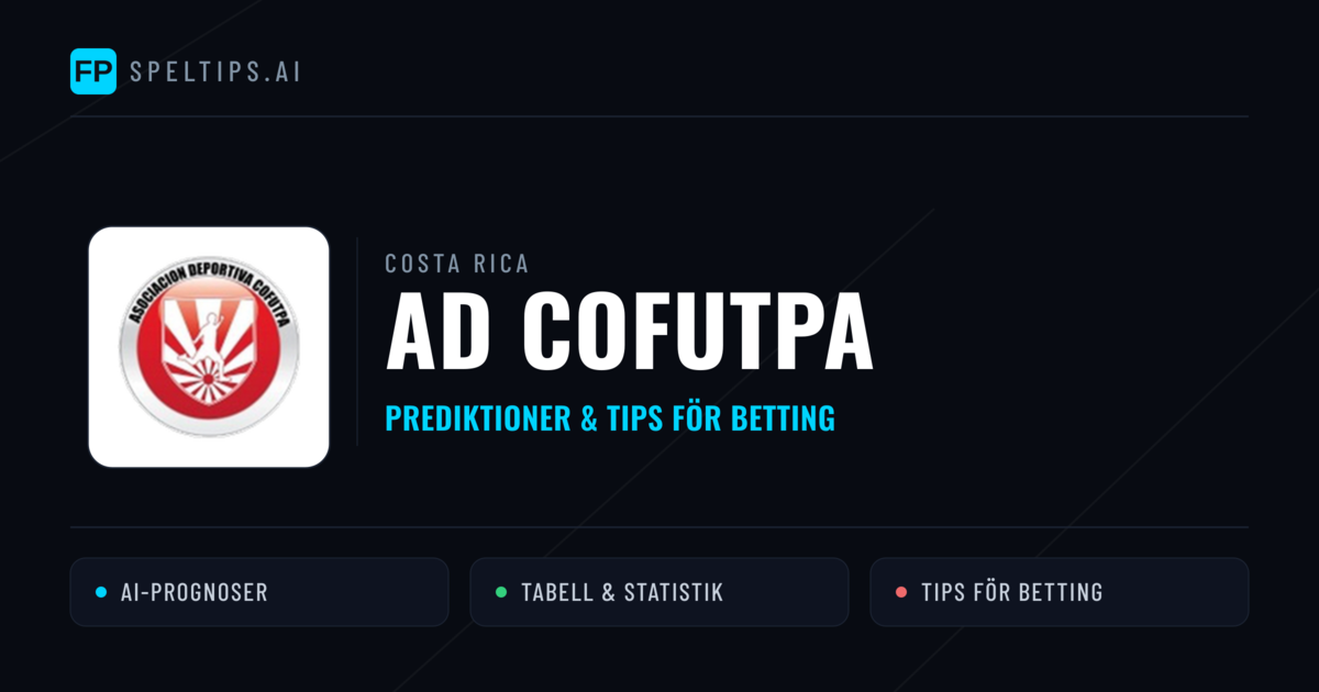 AD Cofutpa Prognoser & Statistik