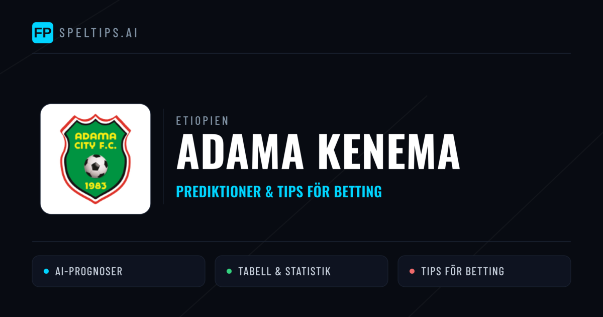 Adama Kenema Prognoser & Statistik