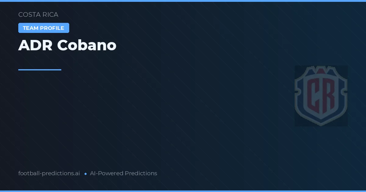 ADR Cobano Prognoser & Statistik