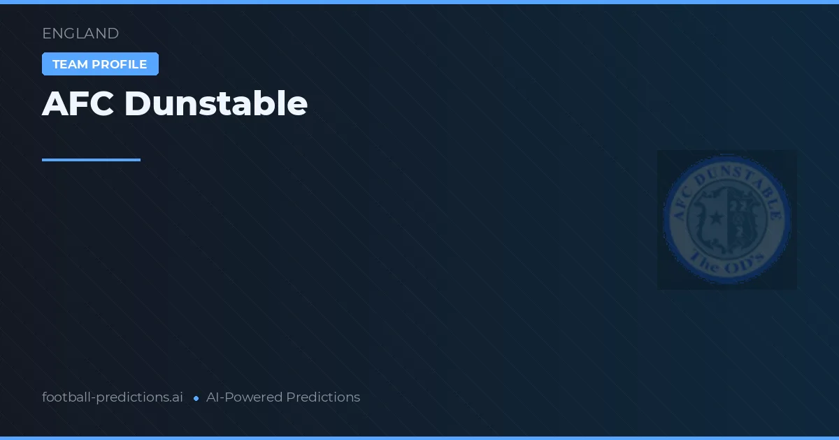 AFC Dunstable Prognoser & Statistik