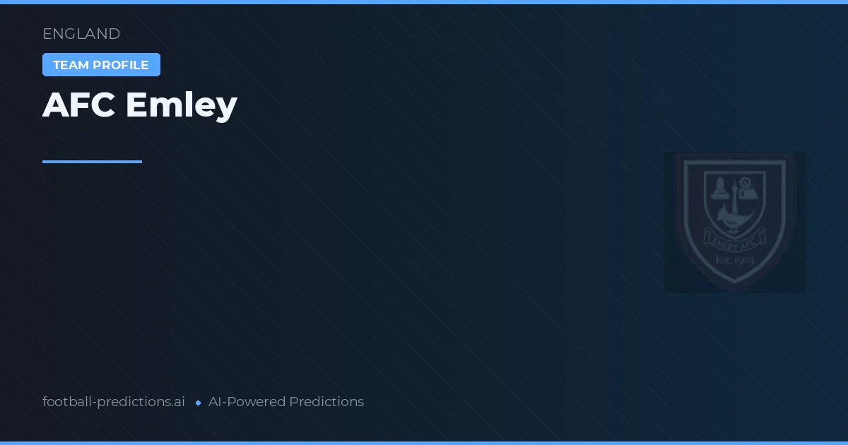AFC Emley Prognoser & Statistik