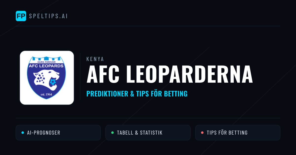 AFC Leoparderna Prognoser & Statistik