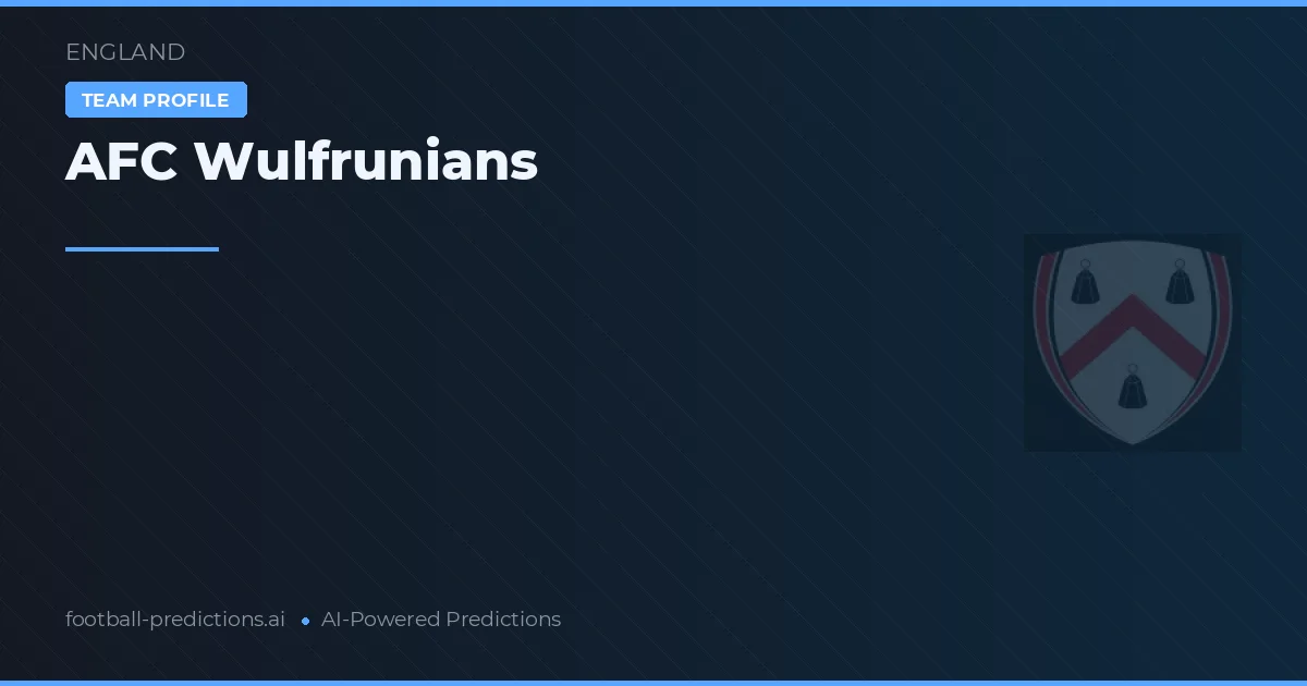 AFC Wulfrunians Prognoser & Statistik