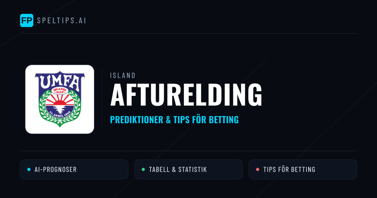 Afturelding Prognoser & Statistik