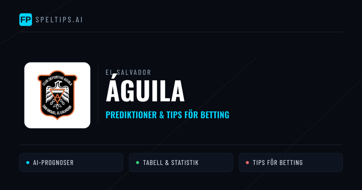 Águila Prognoser & Statistik