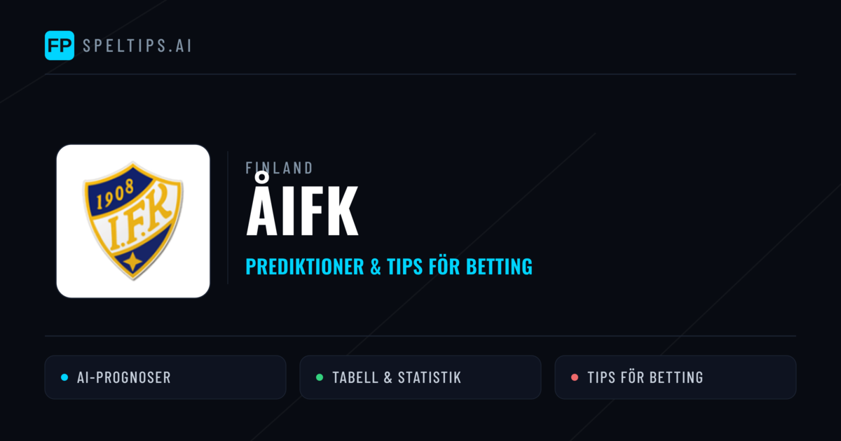 ÅIFK Prognoser & Statistik