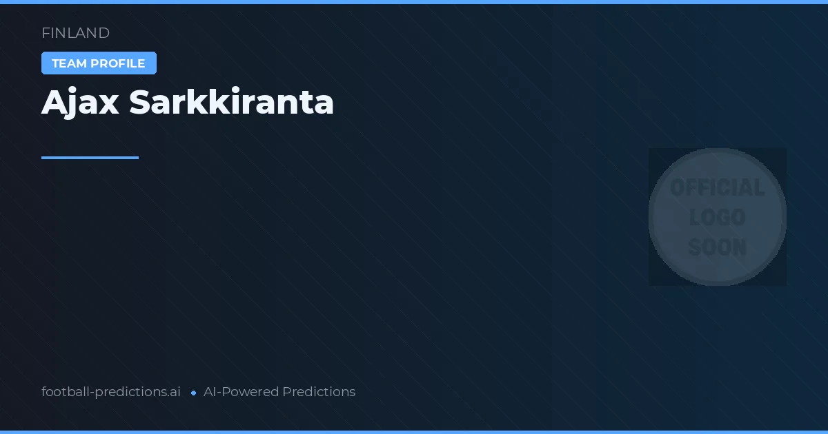Ajax Sarkkiranta Prognoser & Statistik