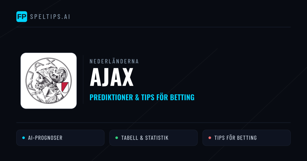 Ajax Prognoser & Statistik