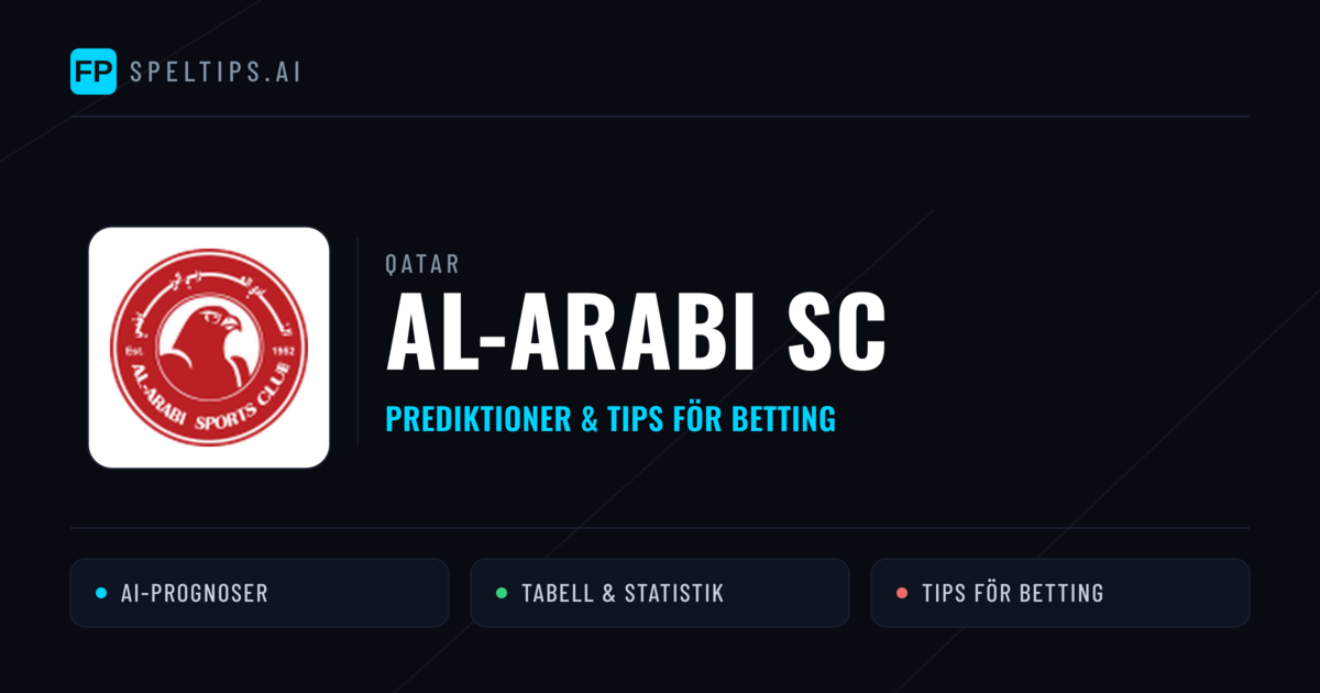 Al-Arabi SC Prognoser & Statistik