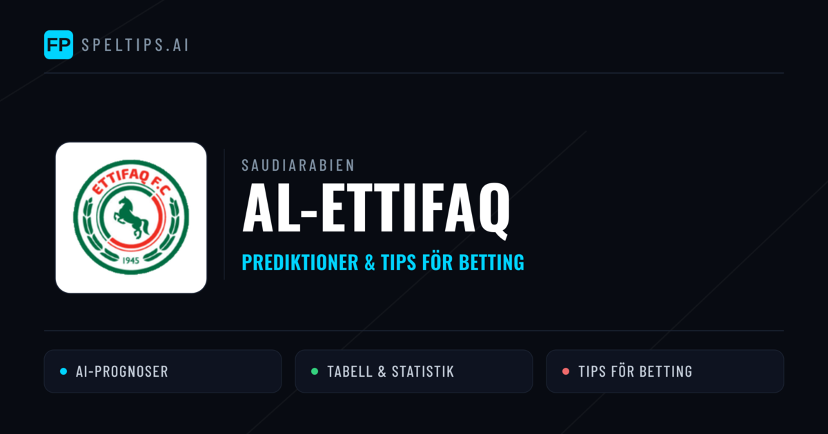 Al-Ettifaq Prognoser & Statistik