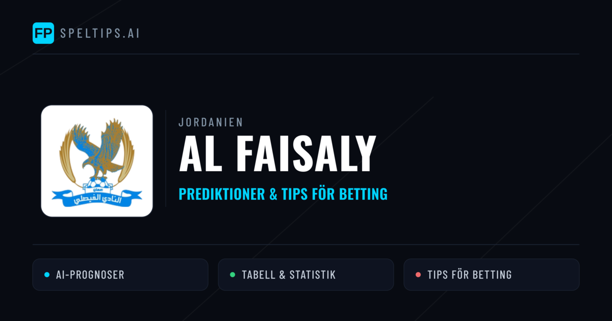 Al Faisaly Prognoser & Statistik