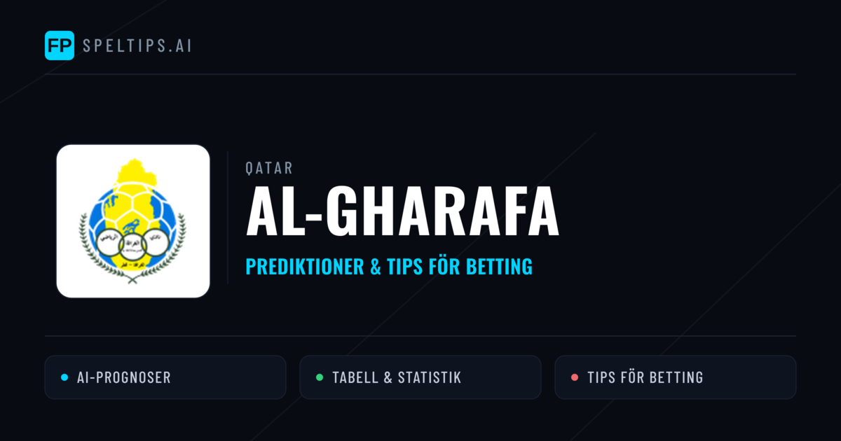 Al-Gharafa Prognoser & Statistik