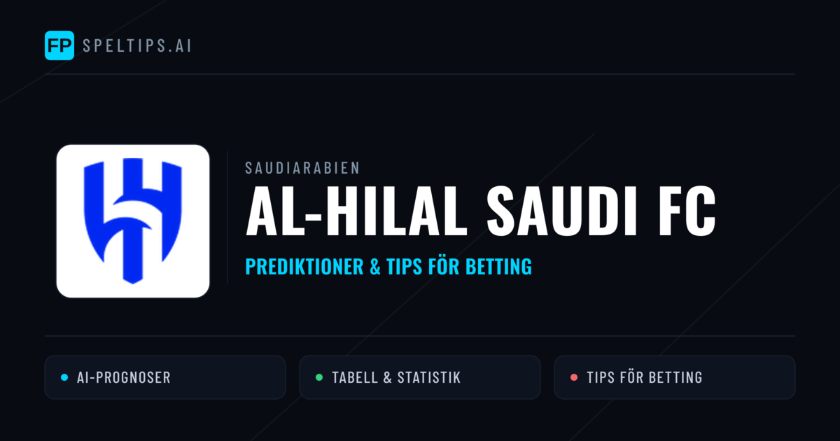 Al-Hilal Saudi FC Prognoser & Statistik
