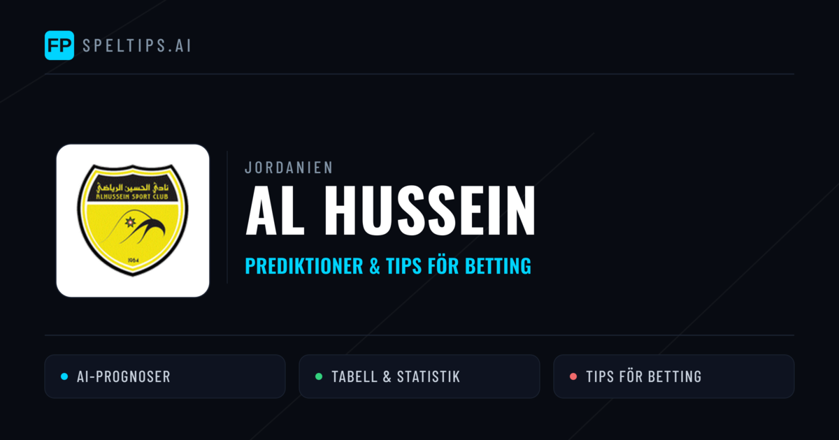 Al Hussein Prognoser & Statistik