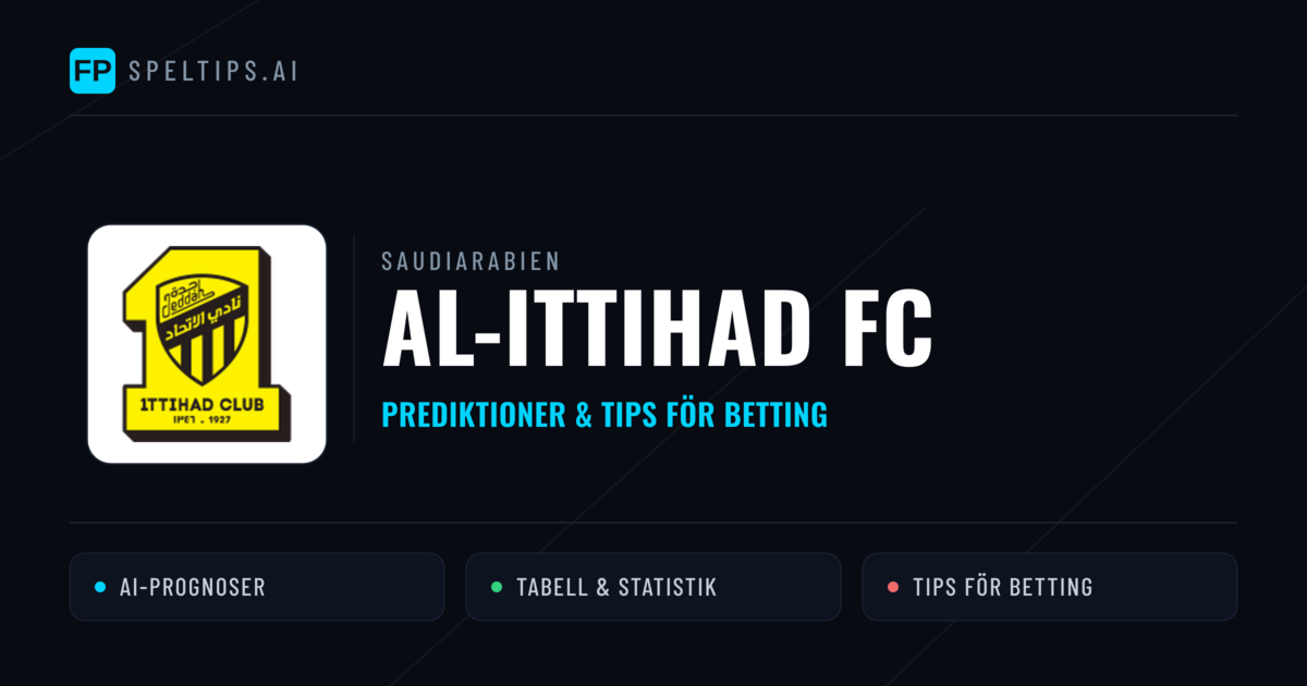 Al-Ittihad FC Prognoser & Statistik