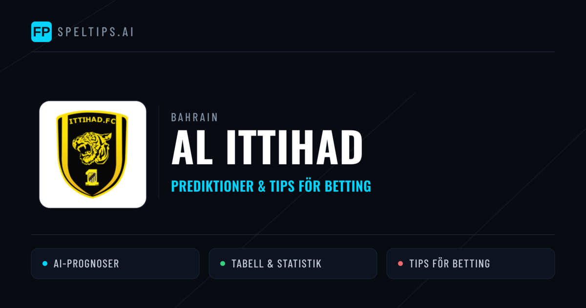 Al Ittihad Prognoser & Statistik