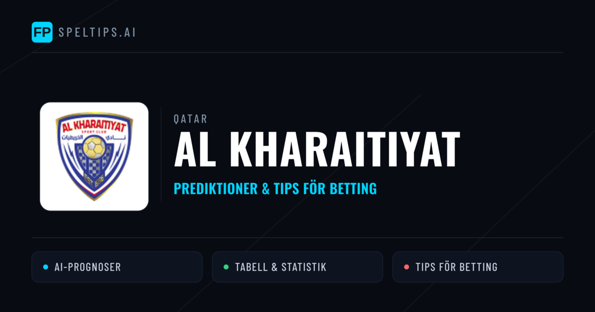 Al Kharaitiyat Prognoser & Statistik