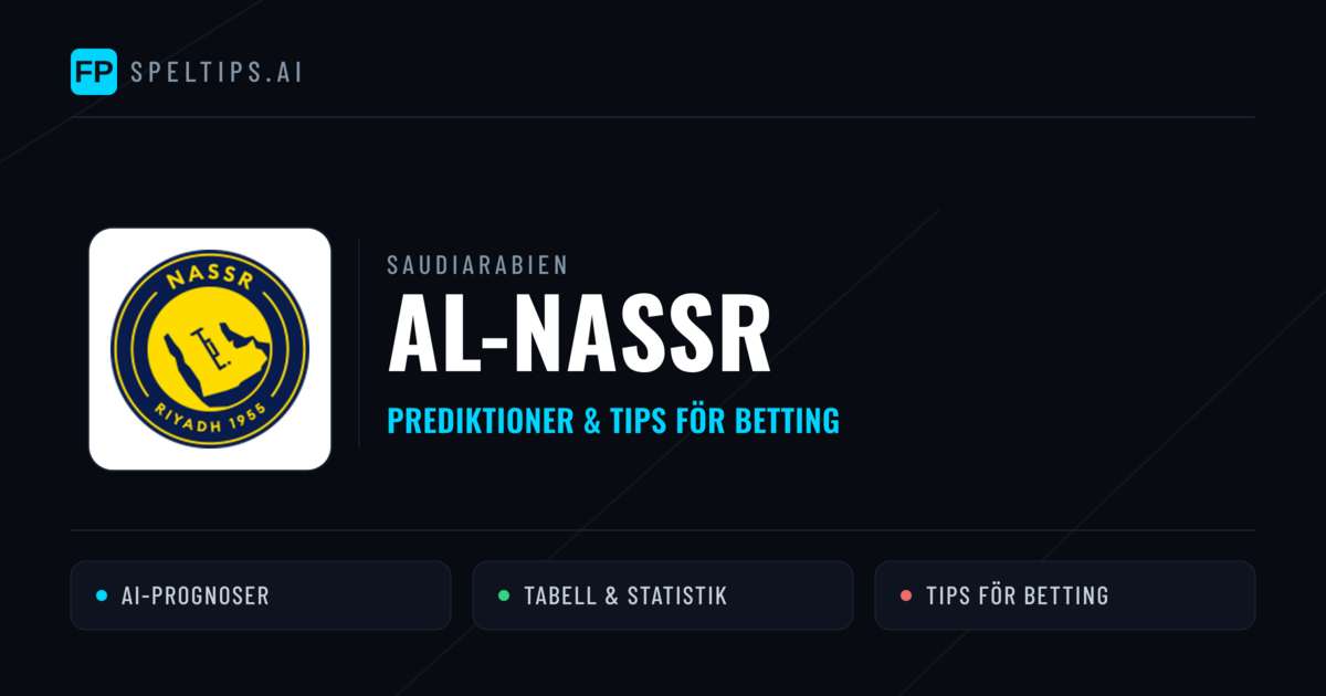 Al-Nassr Prognoser & Statistik