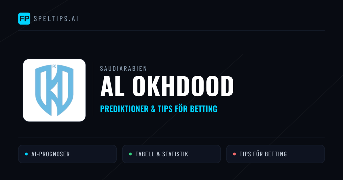 Al Okhdood Prognoser & Statistik