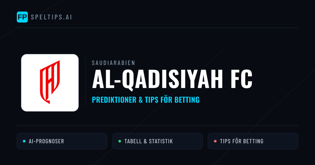 Al-Qadisiyah FC Prognoser & Statistik