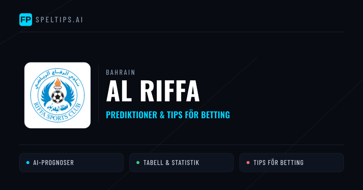 Al Riffa Prognoser & Statistik