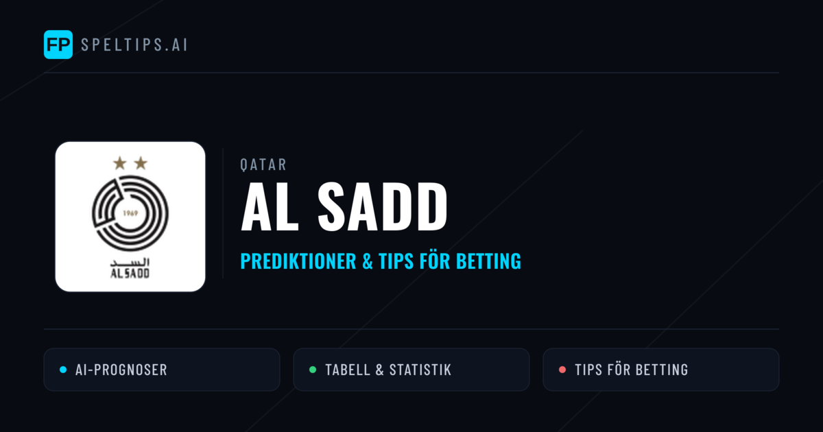 Al Sadd Prognoser & Statistik