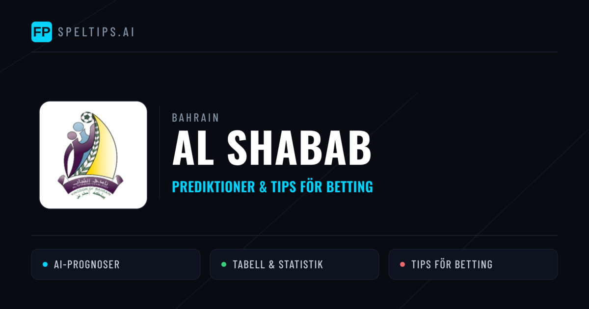 Al Shabab Prognoser & Statistik