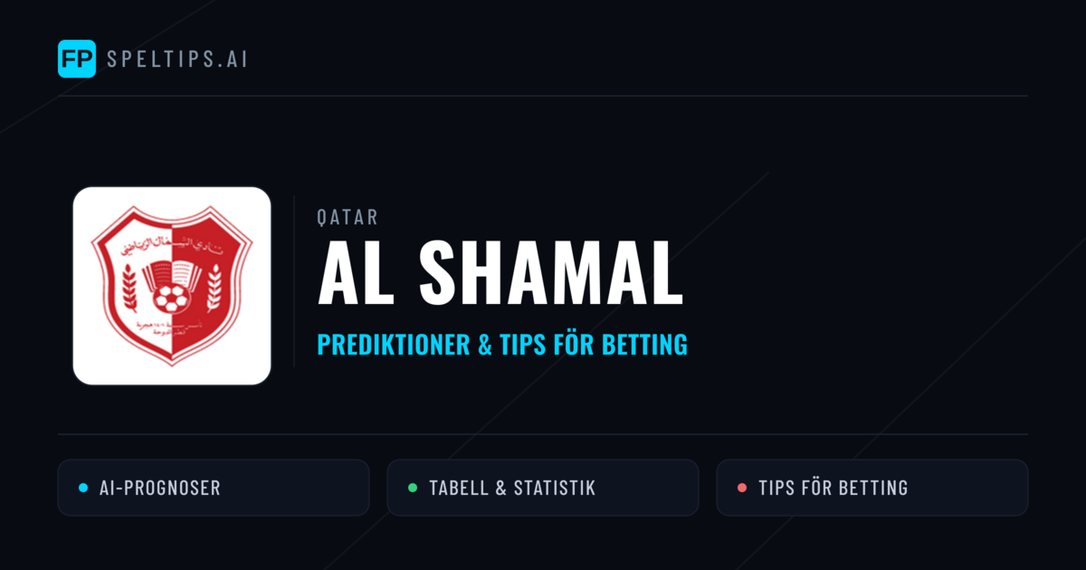 Al Shamal Prognoser & Statistik