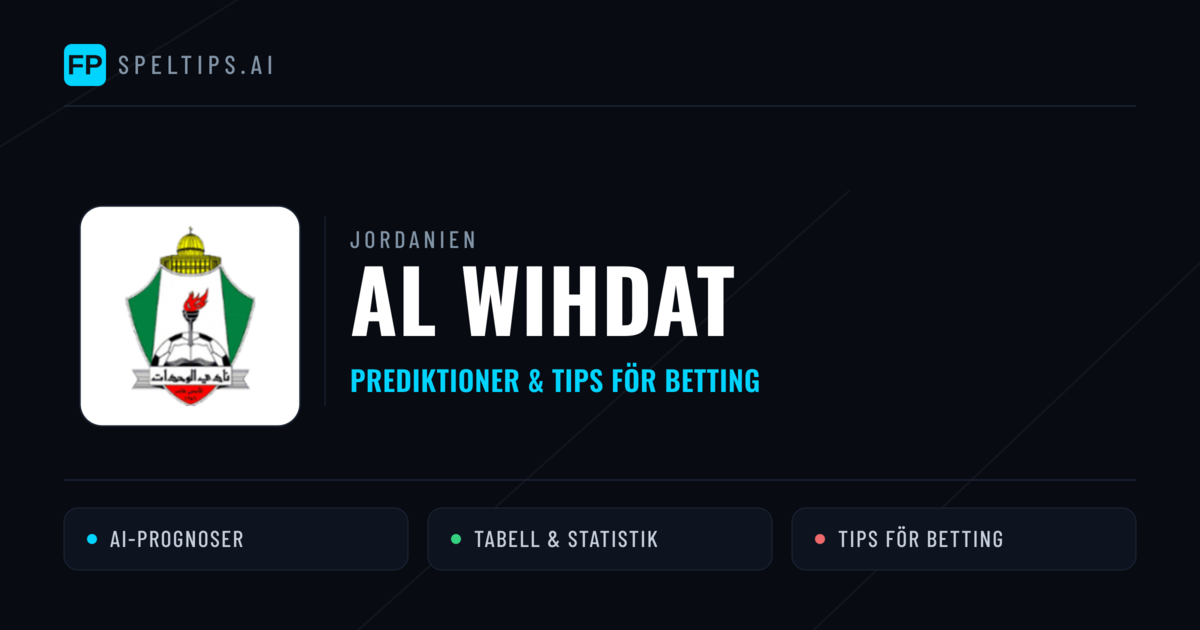 Al Wihdat Prognoser & Statistik