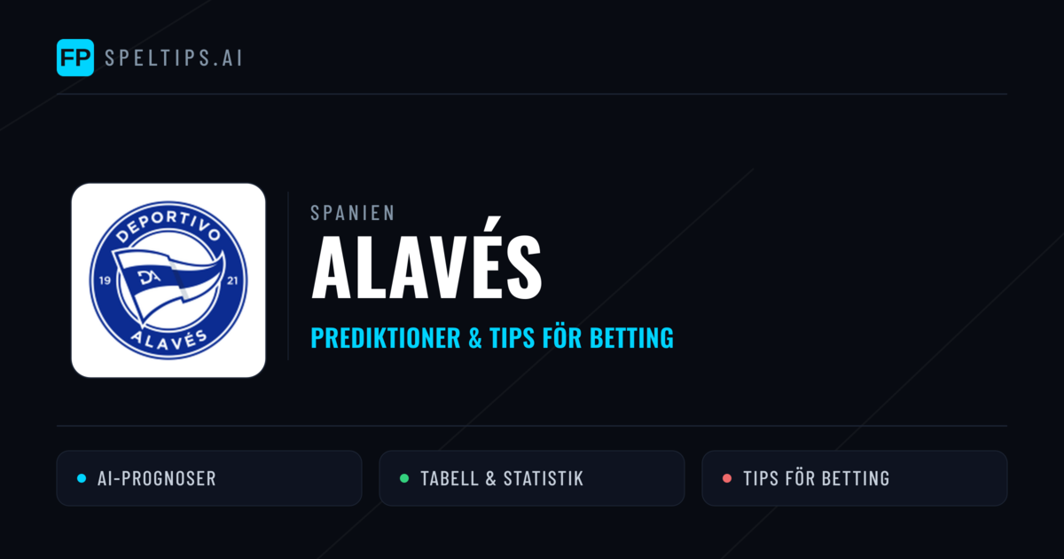 Alavés Prognoser & Statistik