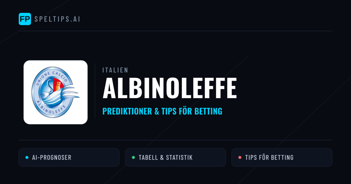 Albinoleffe Prognoser & Statistik