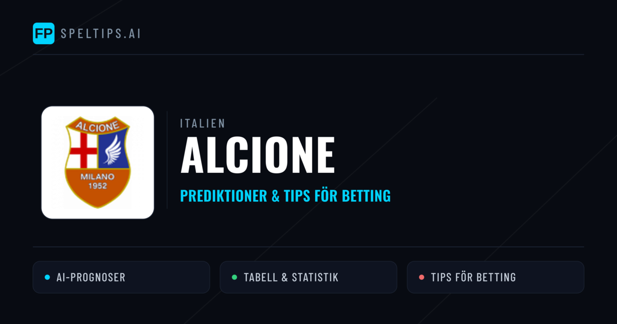 Alcione Prognoser & Statistik