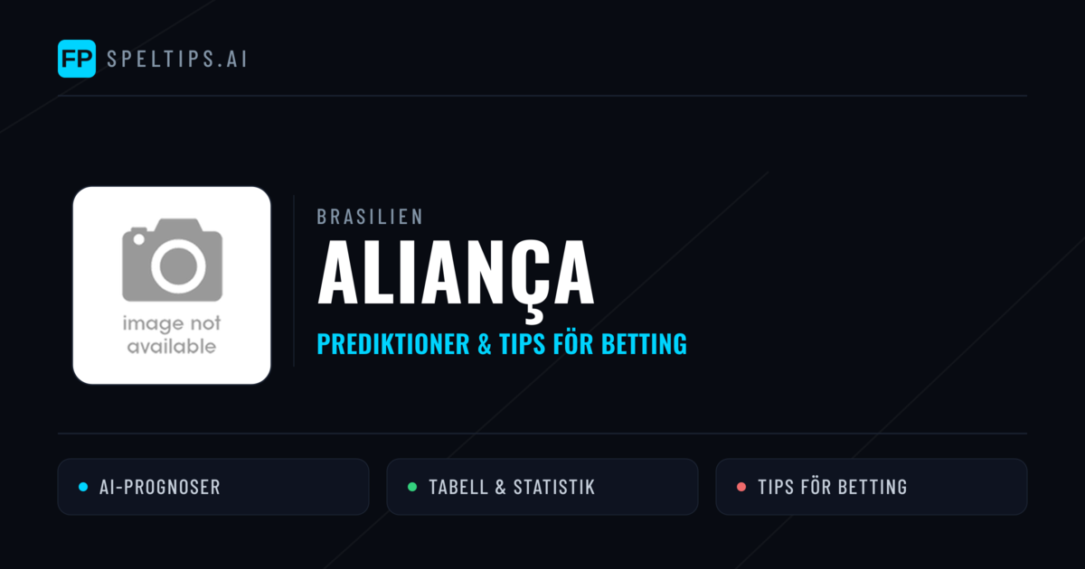 Aliança Prognoser & Statistik