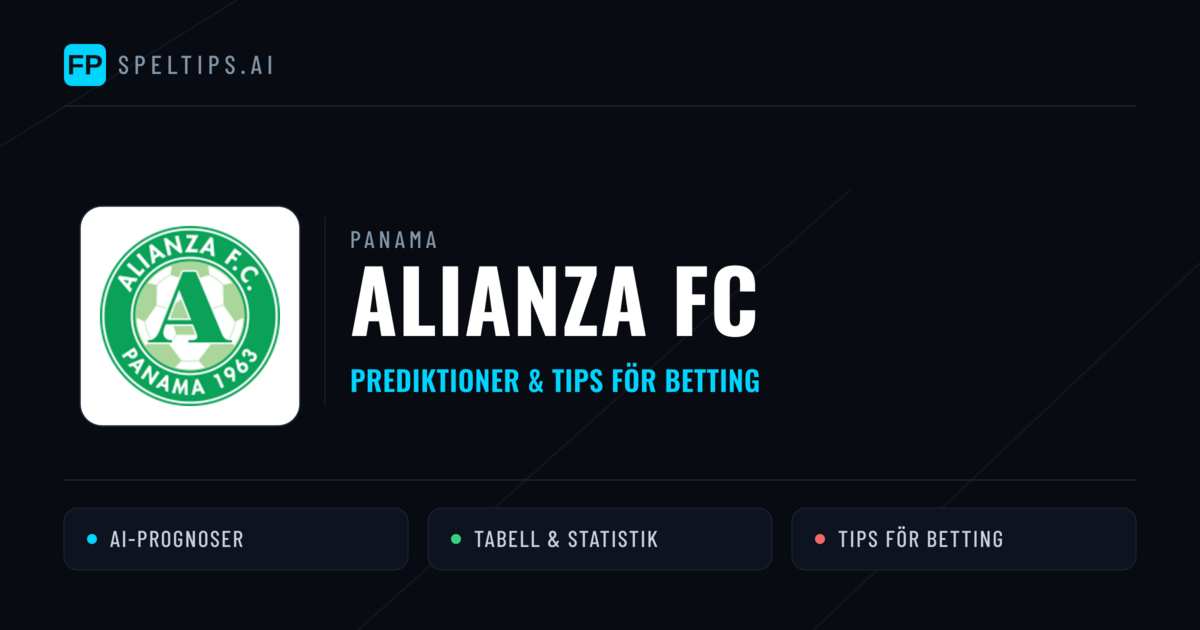 Alianza FC Prognoser & Statistik