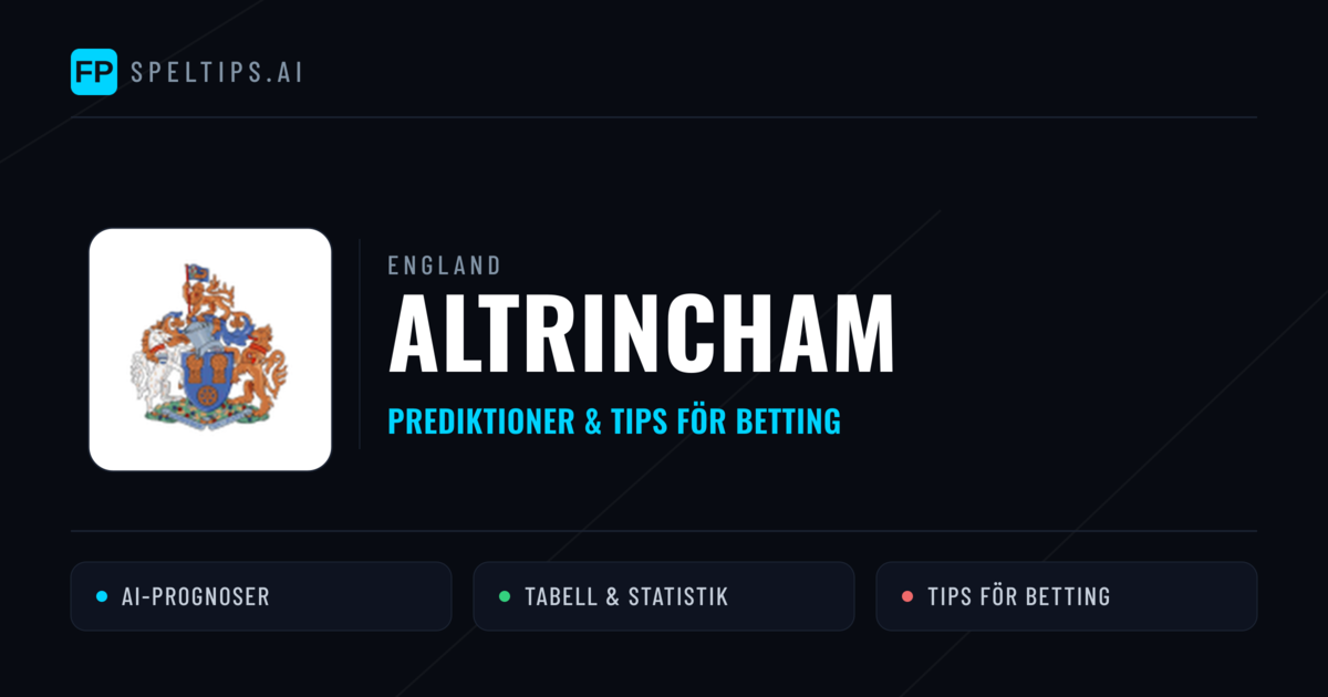 Altrincham Prognoser & Statistik