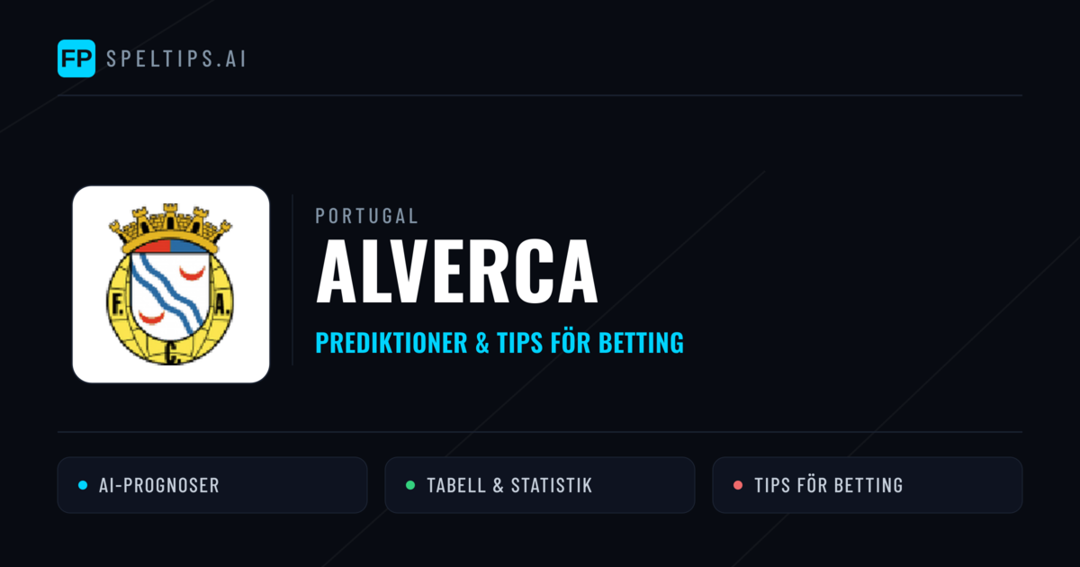 Alverca Prognoser & Statistik