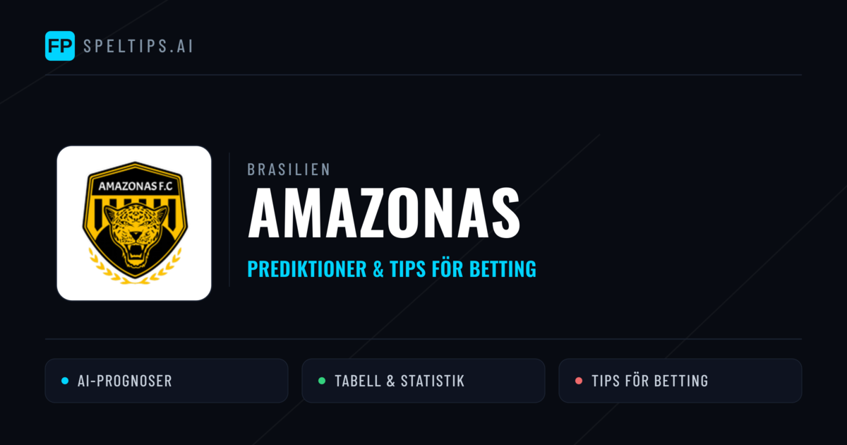 Amazonas Prognoser & Statistik